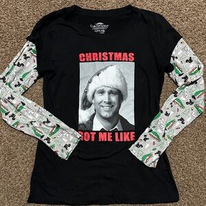 Christmas Vacation Clark Graphic Long Sleeve Christmas Shirt Size Large (11/13)